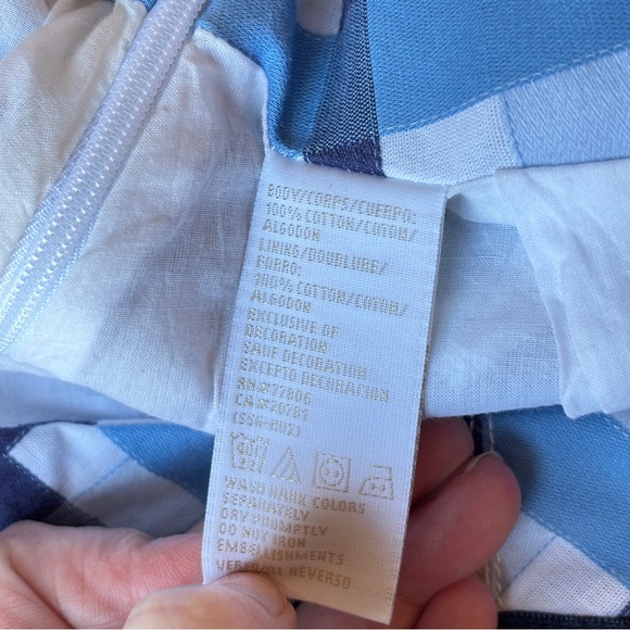 Tommy Hilfiger Blue Plaid Crisscross Flare Skirt Y2K Preppy | Medium - Picture 7 of 16